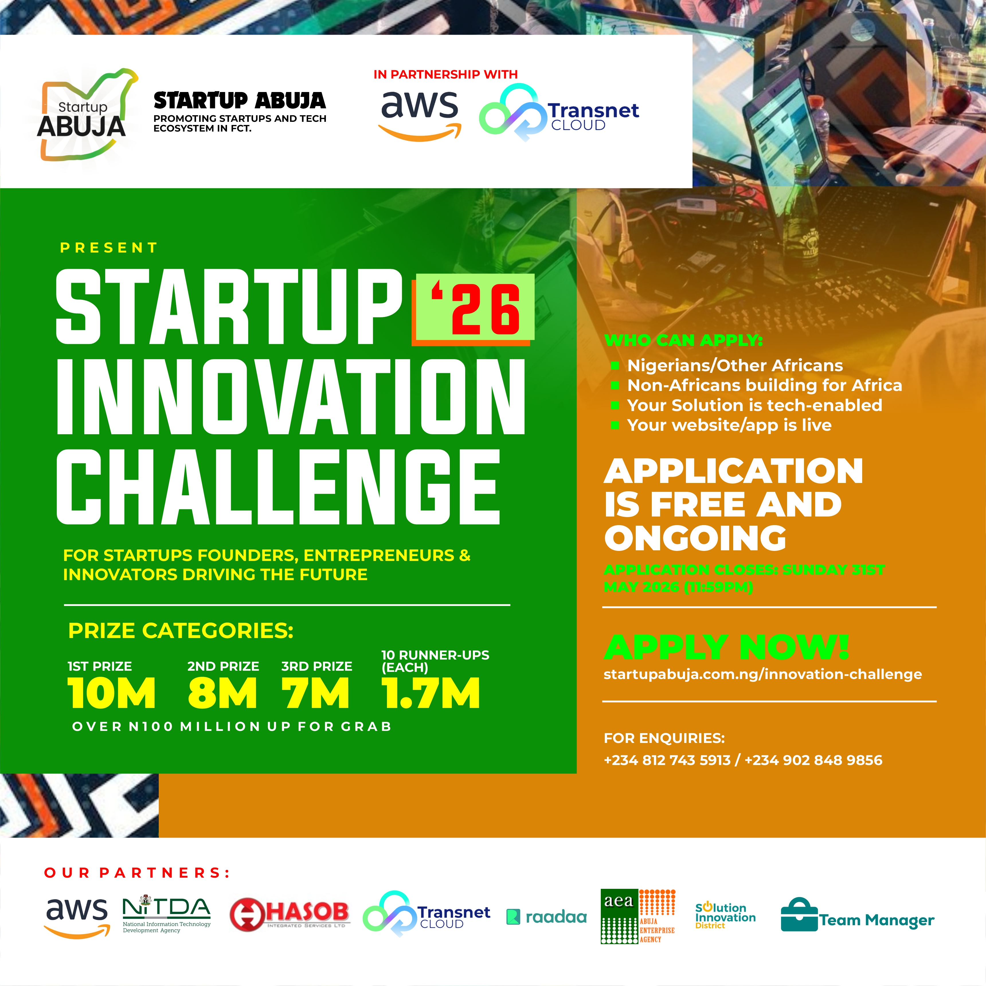 Startup Innovation Challenge Flyer